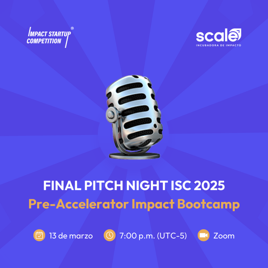 Flyer del evento "Final Pitch Night ISC 2025"