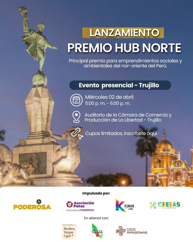 Flyer del Lanzamiento del Premio Hub Norte
