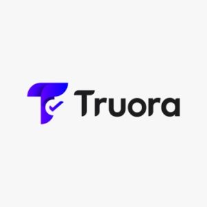 Logo de fondo blanco cuyo dice Truora en color morado con negro