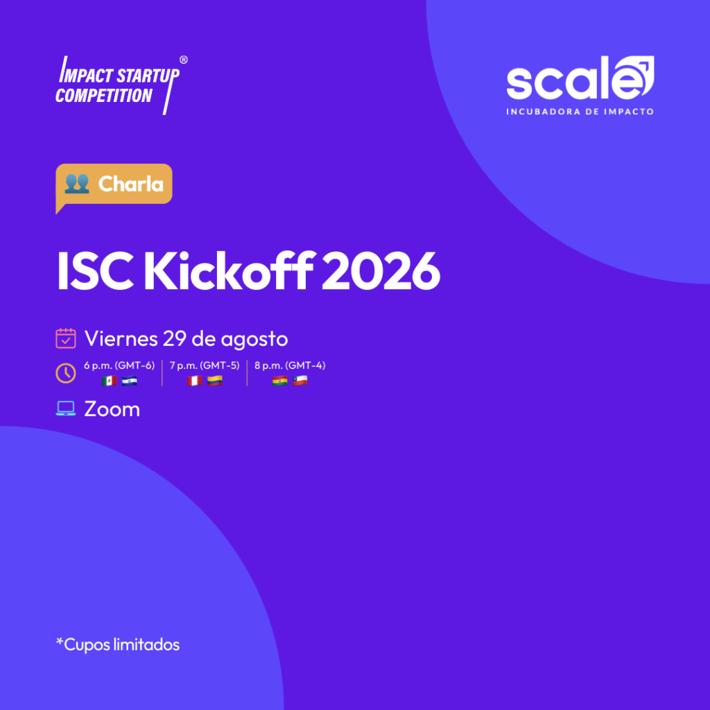 Flyer de fondo morado cuyo título blanco dice "ISC Kickoff 2026"