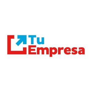 Logo de fondo blanco que en el centro dice "Tu Empresa" de color rojo